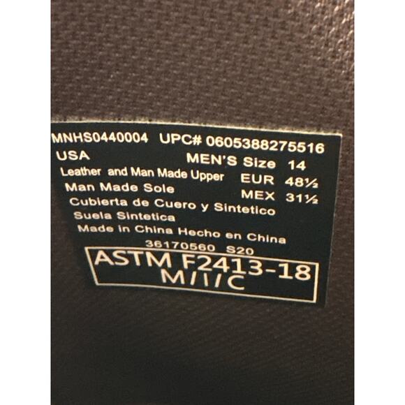 Herman Survivors Mens Work Boots Size 14 Waterproof Steel Toe Brown Leather - Picture 9 of 10